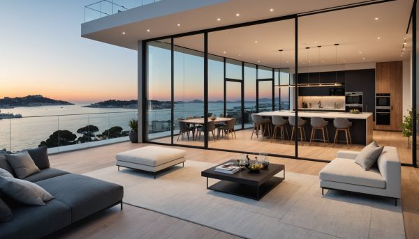Location d'un duplex design sur le port de Cannes